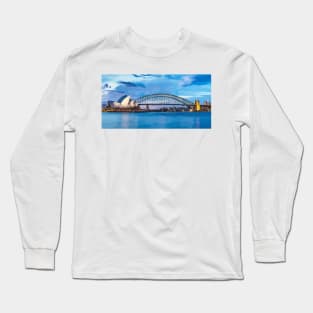 Sydney Harbour Painting Long Sleeve T-Shirt